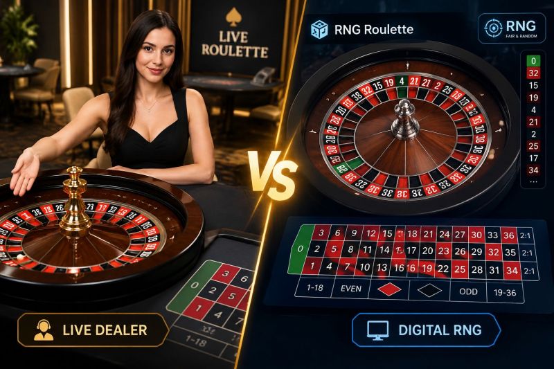 ¿Qué diferencia hay entre ruleta en vivo y ruleta RNG? Análisis para jugadores mexicanos