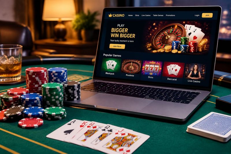 fichas de casino y cartas